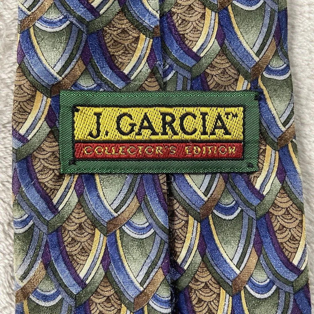 Jerry Garcia Silk Ties Set of 2 J. Garcia Collectors Edition Poetcore Abstract
